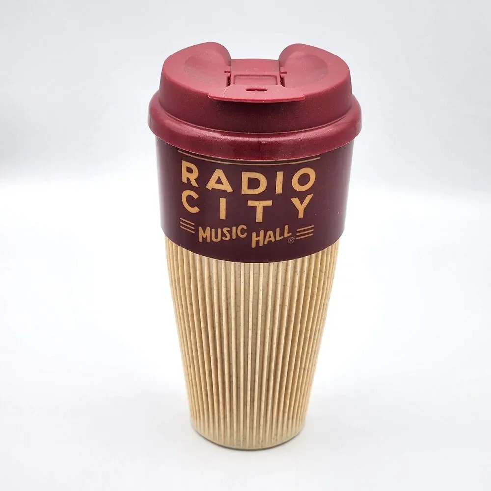Radio City Music Hall Plastic Coffee Tumbler Mug Cup with Lid Whirley DrinkWorks